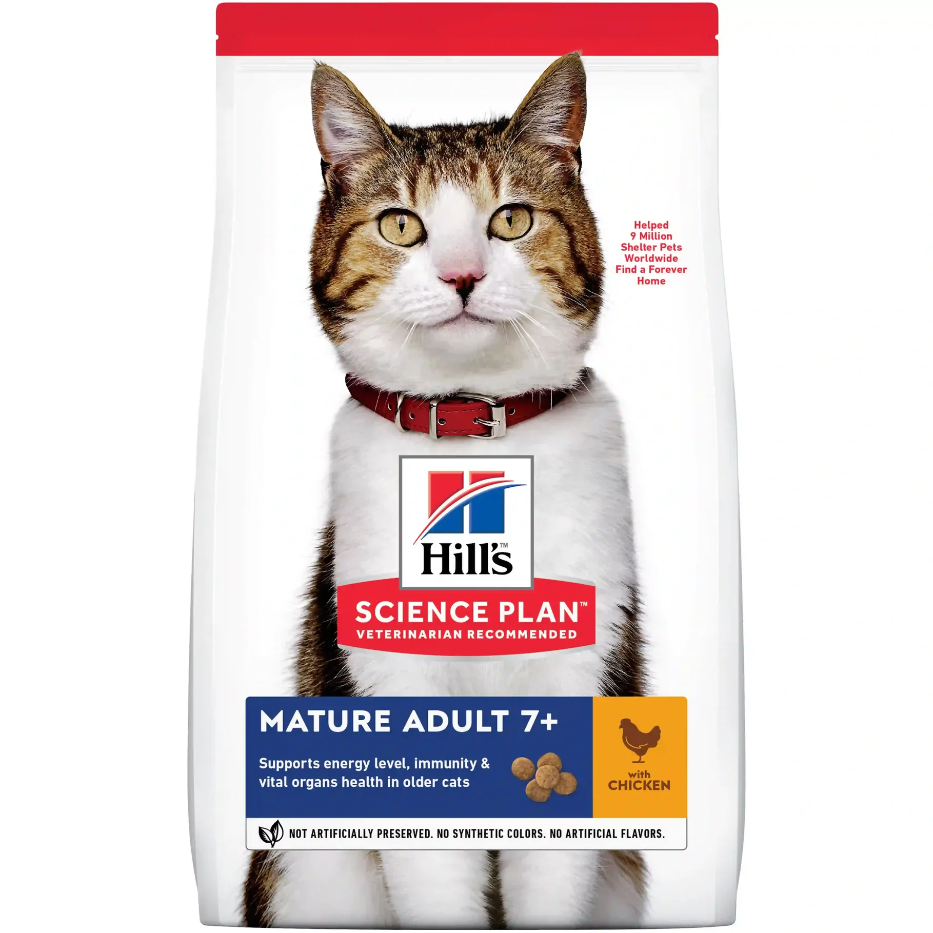 Hill's Science Plan Mature Adult 7+ Cat Dry Food With Chicken 3kg