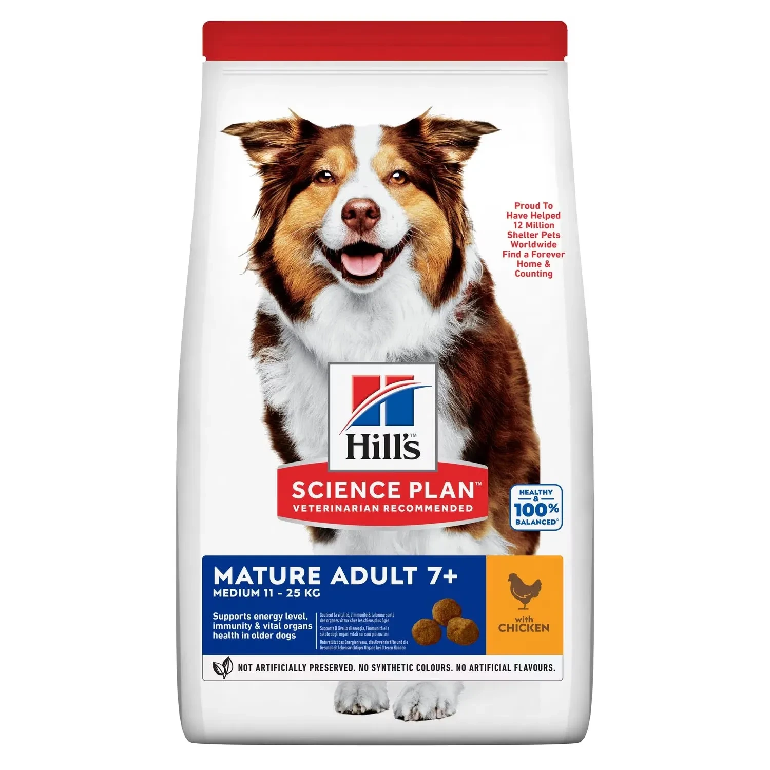 Hill's Science Plan Medium Mature Adult 7+ Dog Food Dry With Chicken 2.5kg