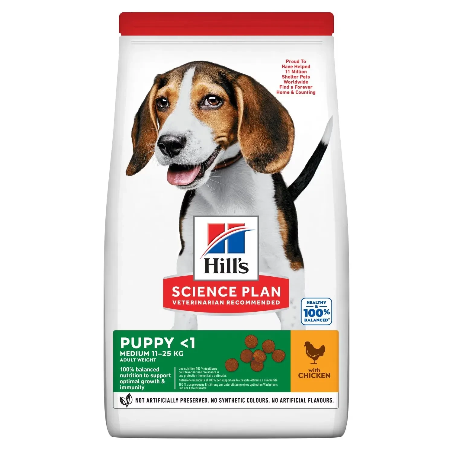 Hill's Science Plan Medium Puppy Dry Dog Food With Chicken 800g