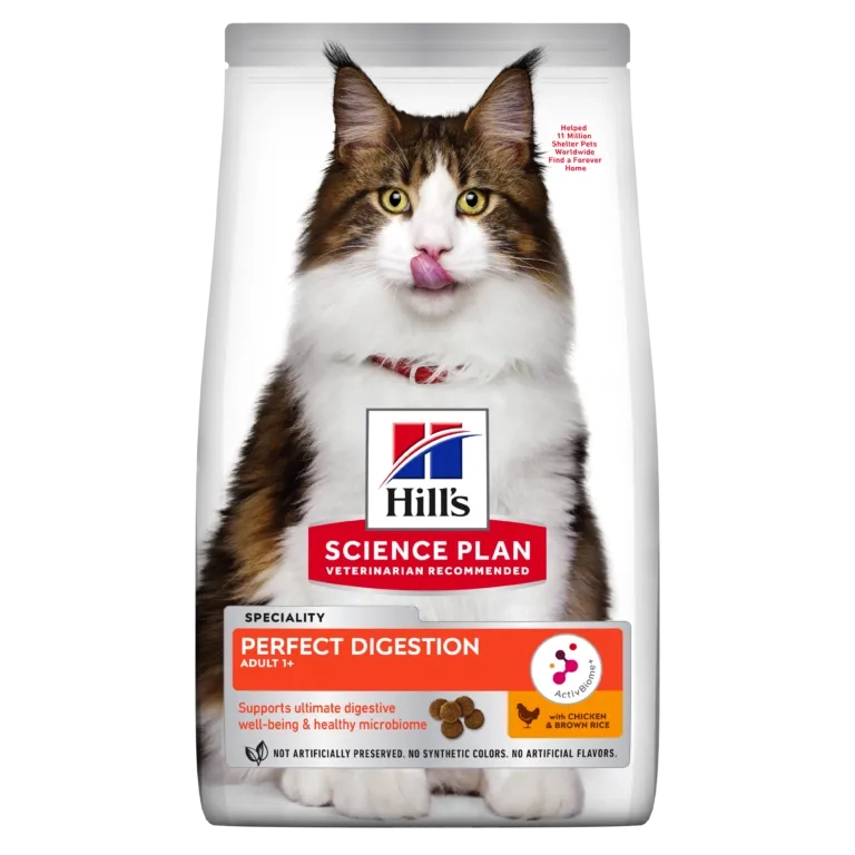 Hill's Science Plan Perfect Digestion Adult Cat Food Dry With Chicken & Brown Rice 1.5kg