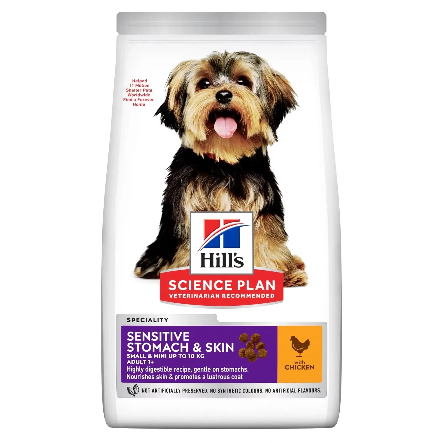 Hill's Science Plan Sensitive Stomach & Skin Small & Mini Adult Dog Food With Chicken 1.5kg