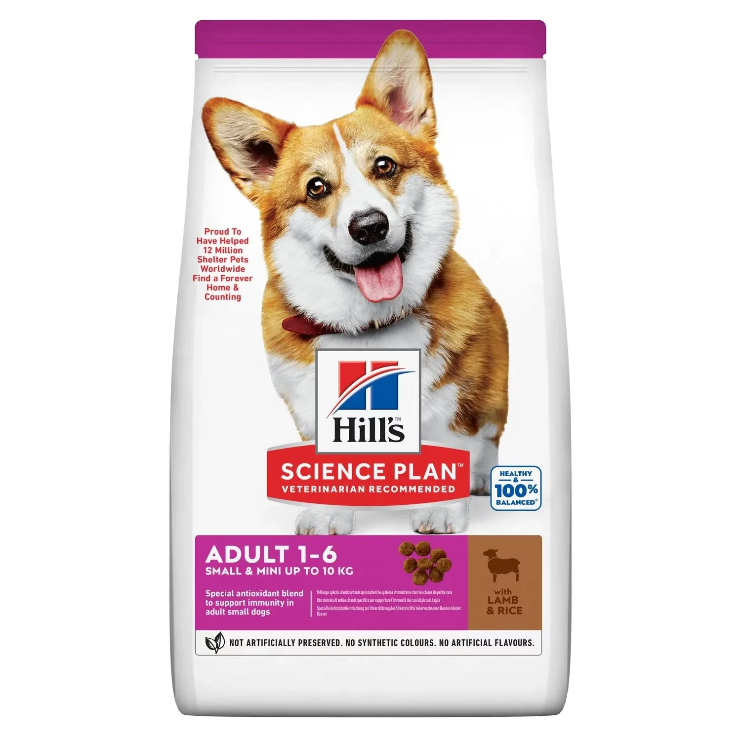 Hill's Science Plan Small & Mini Adult Dry Dog Food With Lamb & Rice 1.5kg
