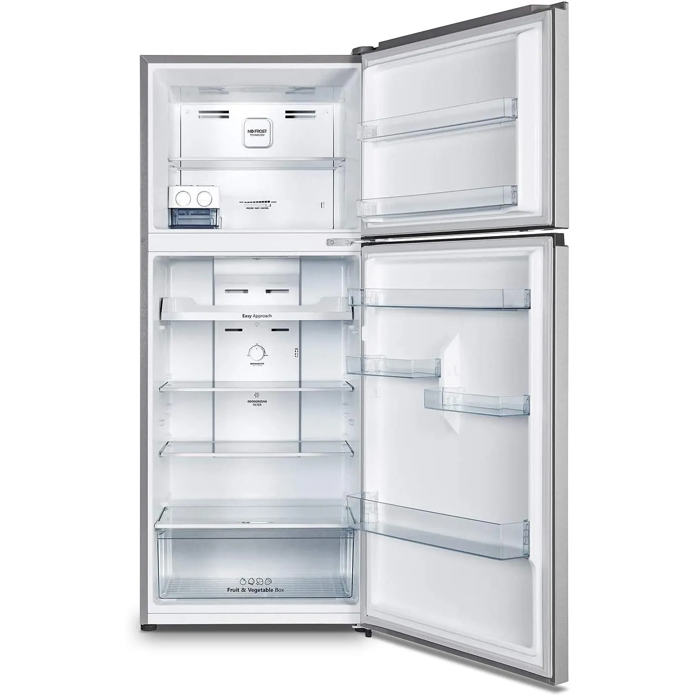 Hisense 488 Liter Refrigerator Double Door Top Mount Silver Model RT488N4ASU