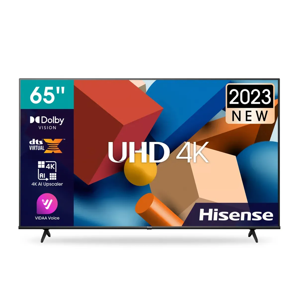 Hisense 65 Inches 4K Uhd Led Smart Tv, Black, 65A61K