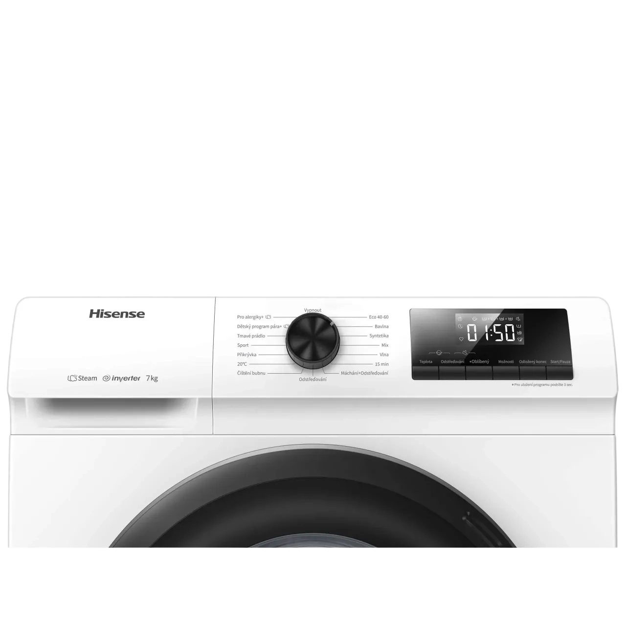Hisense 7 Kg Front Load Washing Machine White Wfqp7012Evm