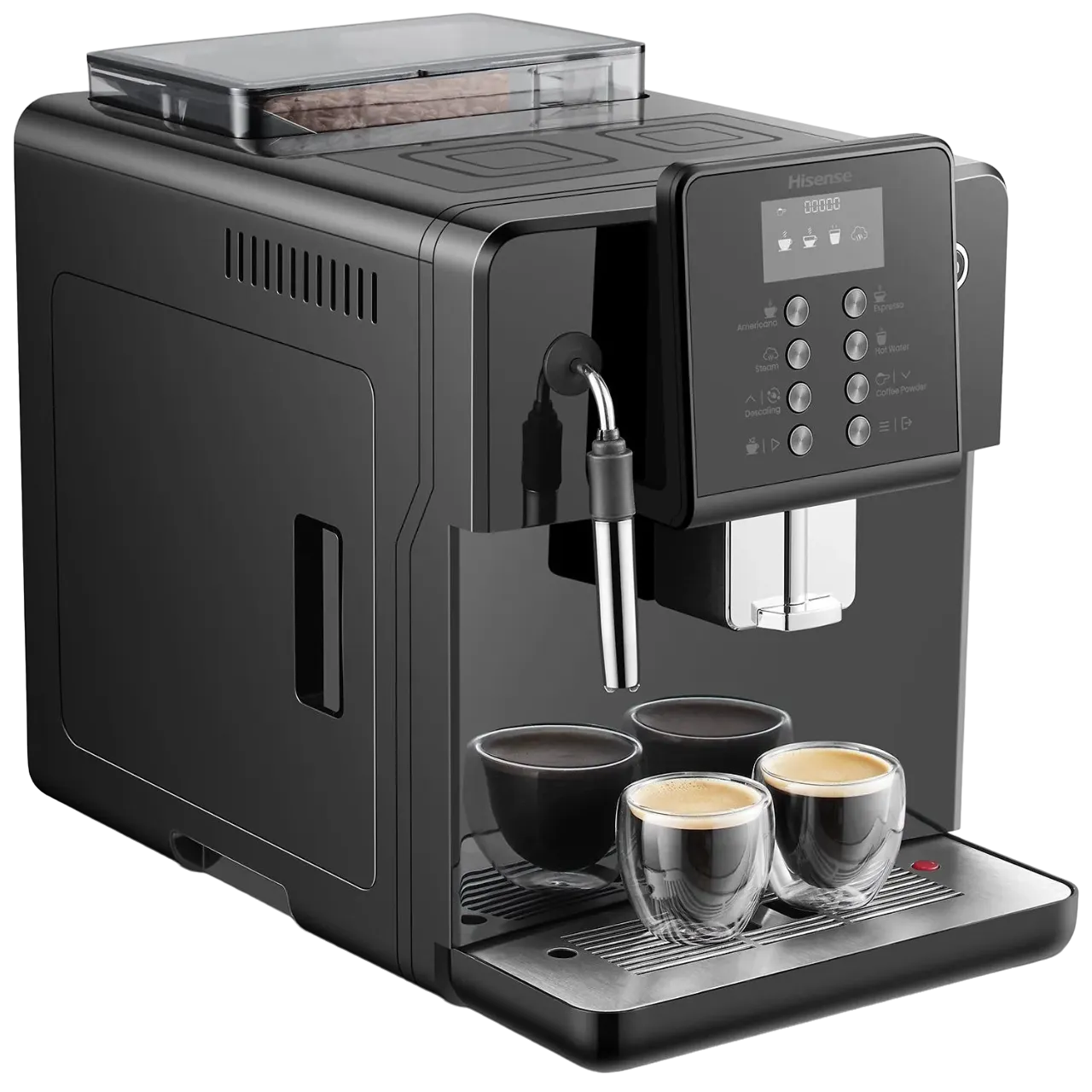 Hisense Espresso Coffee Machine Fully Automatic Haucmbk1S1 Black