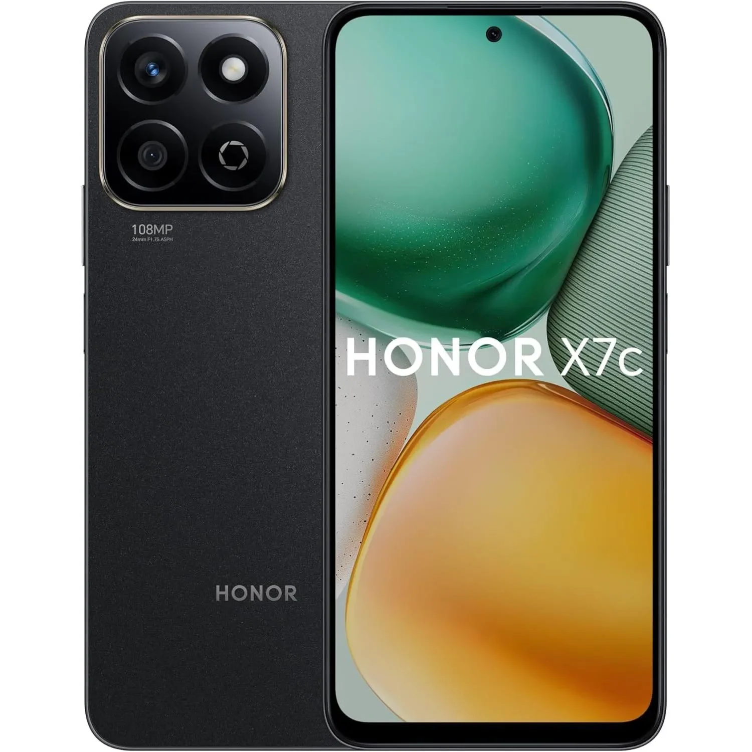 Honor X7c Dual Sim 16gb(8+8) Ram 256GB Midnight Black 4G Middle East Version