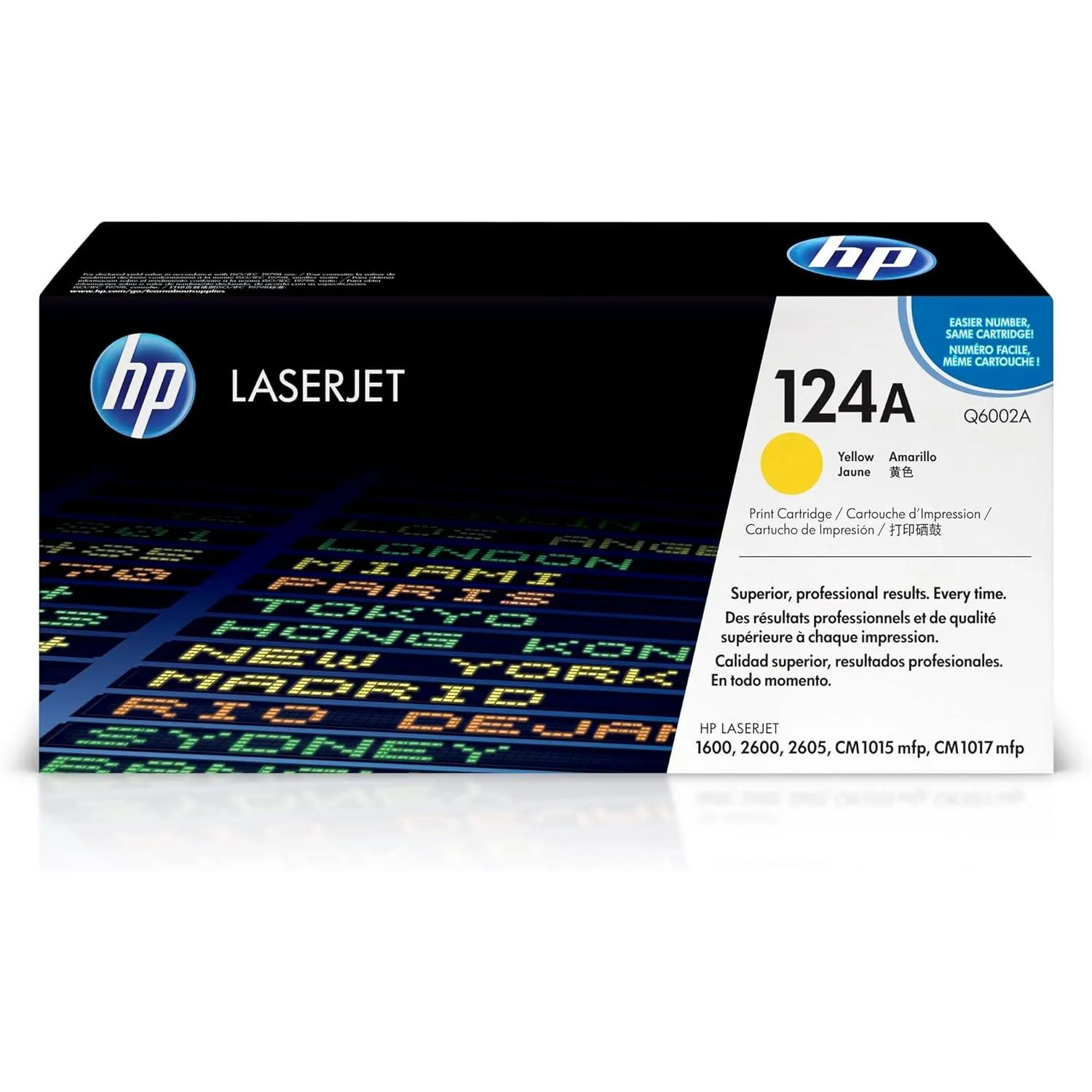 Hp 124a Original Laserjet Toner Cartridge Yellow Q6002a
