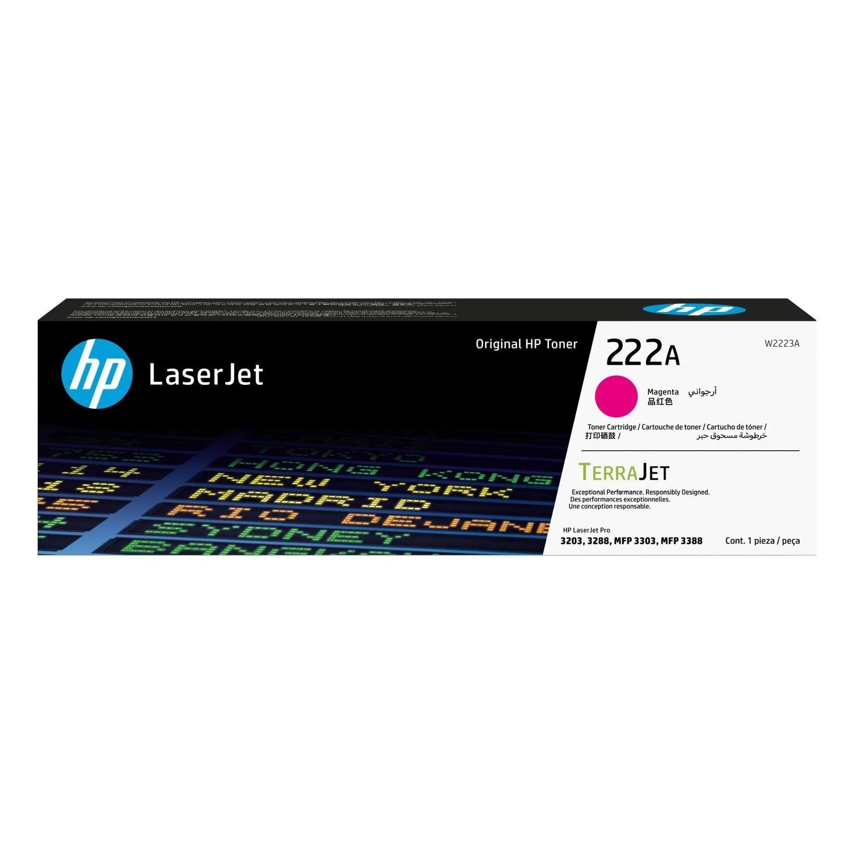 Hp 222a Original Laserjet Terrajet Toner Cartridge Magenta
