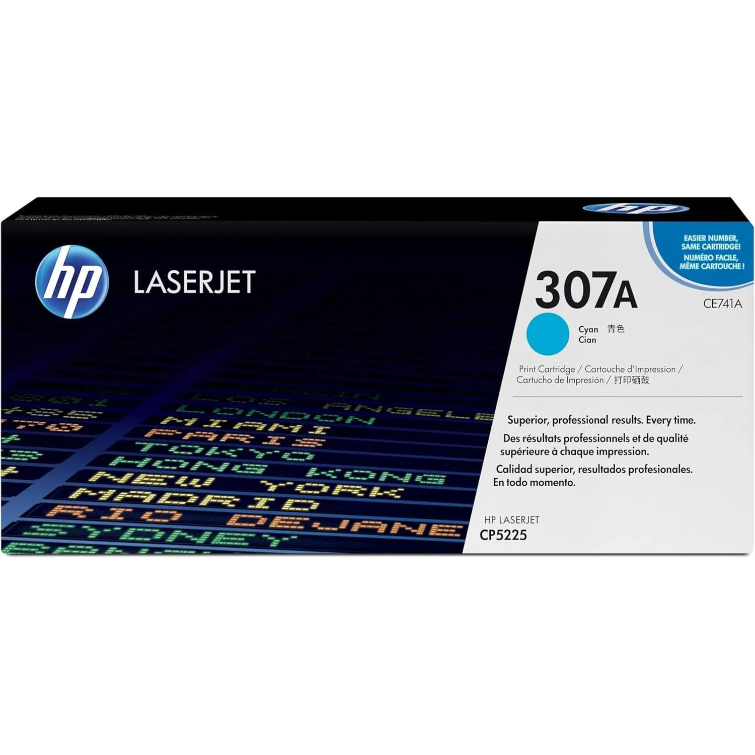 Hp 307a Hp Original Laserjet Colour Sphere Toner Cartridge Cyan Ce741a
