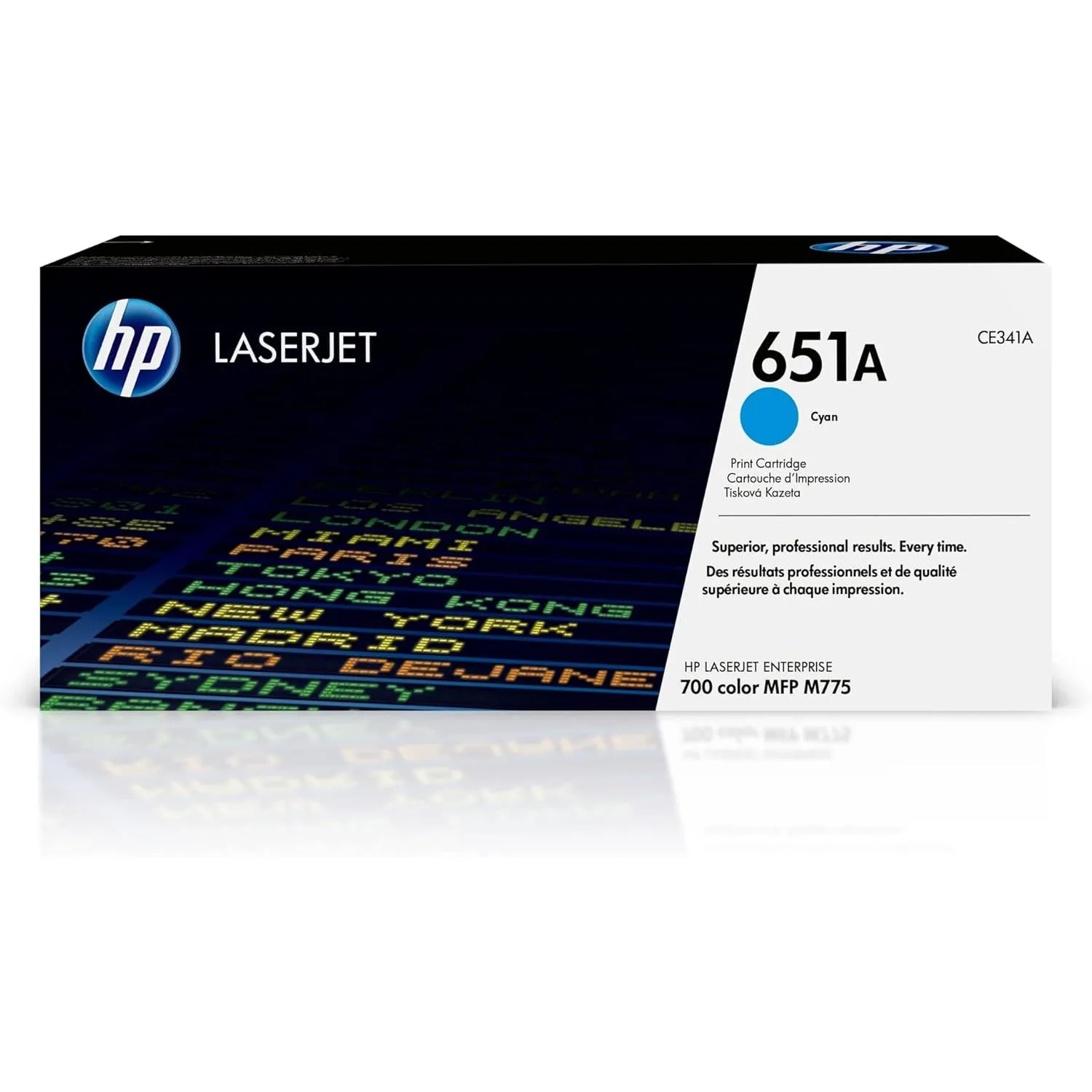 Hp 651a Hewlett Packard Original Laserjet Colour Sphere Toner Cartridge Cyan Ce341a
