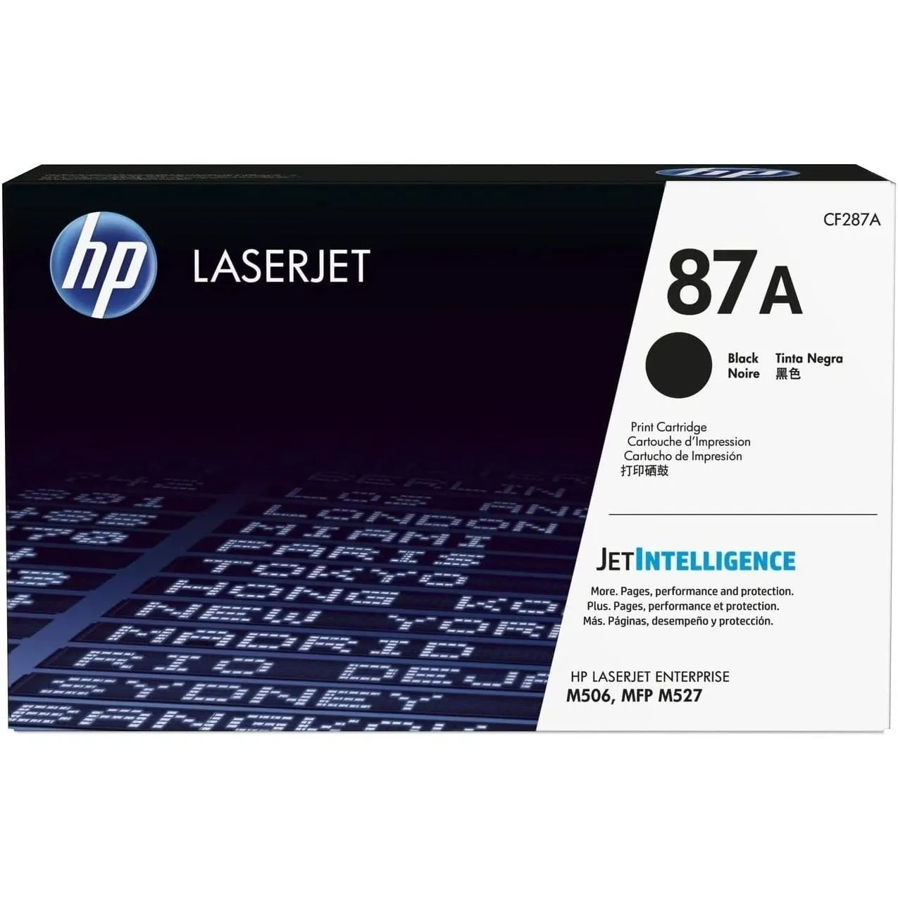 Hp 87a Hewlett Packard Original Laserjet Colour Sphere Toner Cartridge Cf287a Black