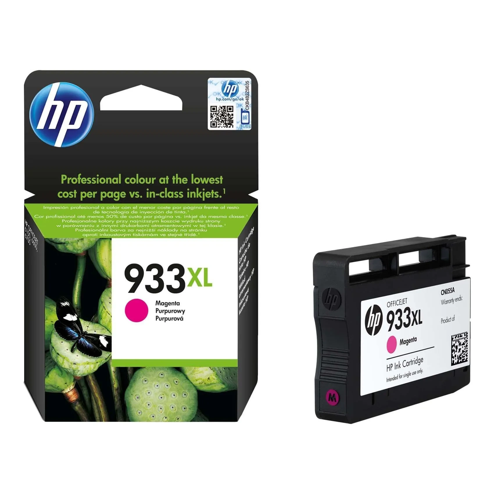 Hp 933xl Original Ink Cartridge Cn055ae Magenta