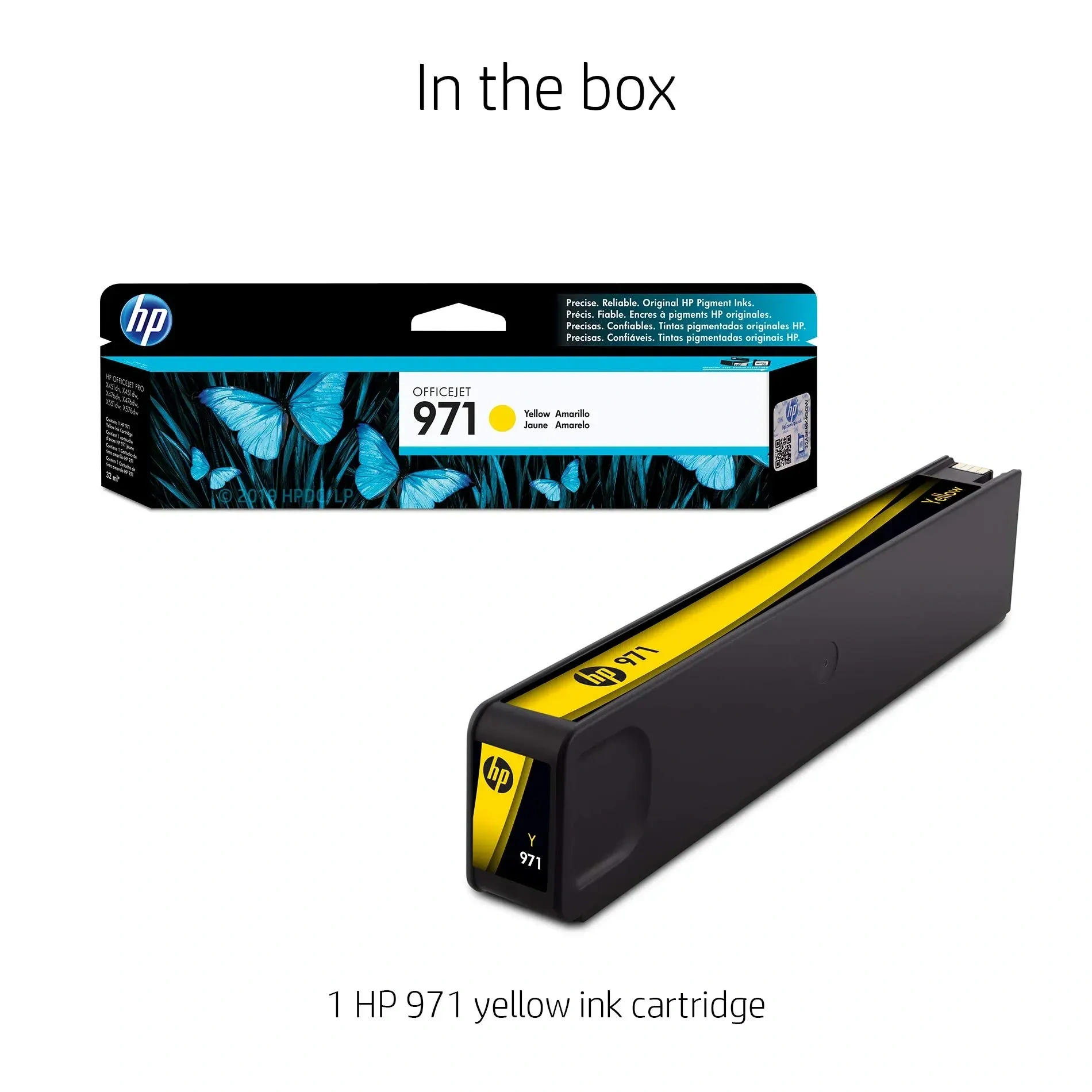 Hp 971 Pagewide Cartridge Yellow Cn624am