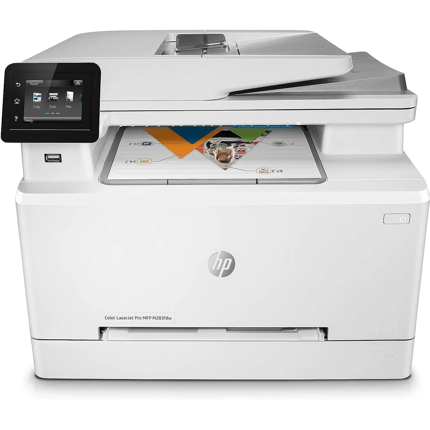 Hp Color Laserjet Pro M283fdw Wireless All-in-one Laser Printer, Remote Mobile Duplex Printing, Works With Alexa 7kw75a