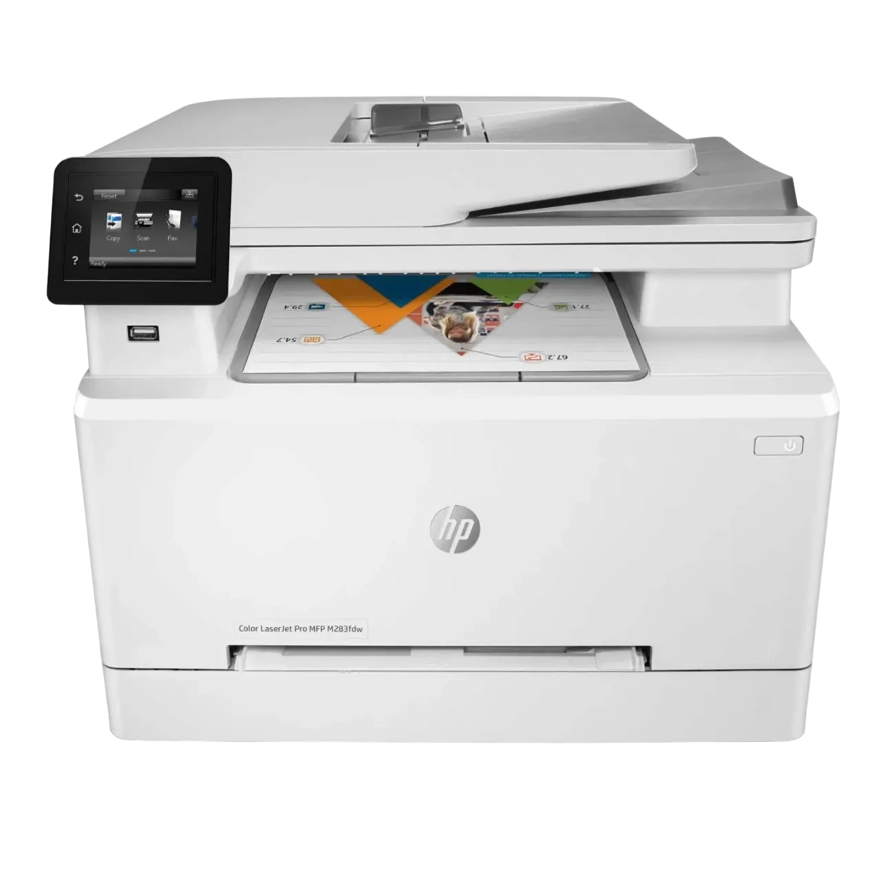 Hp Color Laserjet Pro Mfp M283fdw Copy, Scan, Fax White 7kw75a