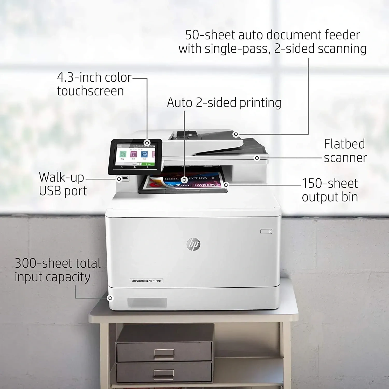 Hp Color Laserjet Pro Printer (w1a79a) Mfp M479fdn