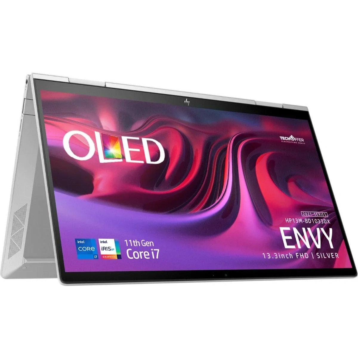 Hp Envy 13m-bd1033dx X360 Touchscreen Laptop 13.3 Fhd, Core I7-1195g7, 8GB Ram, 512GB Ssd, Irish Graphics, Fp Reader, Windows 11, Silver