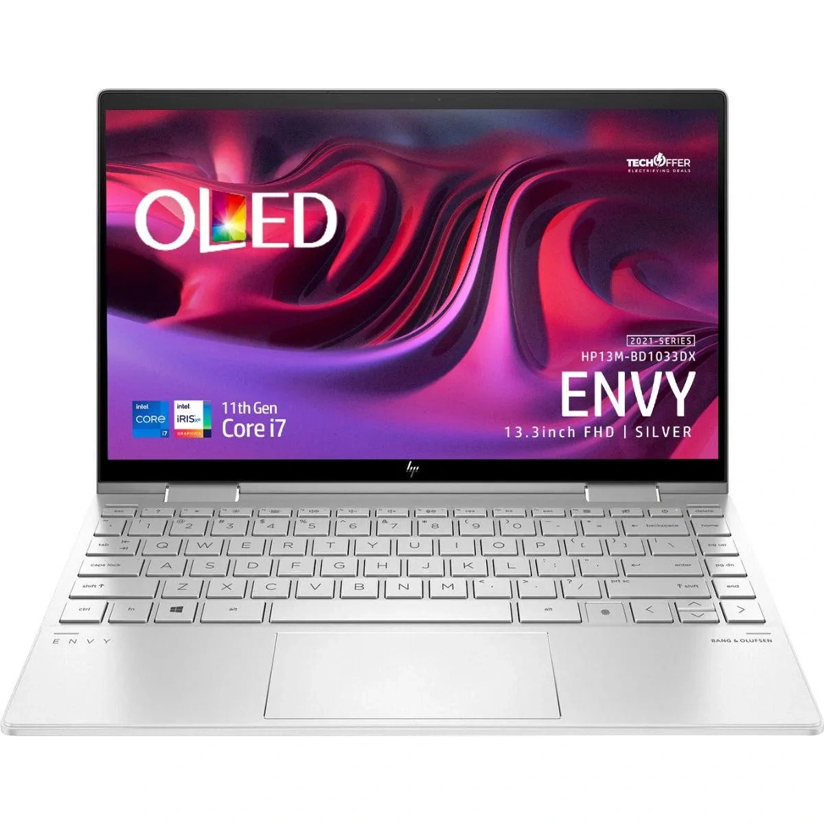 Hp Envy 13m-bd1033dx X360 Touchscreen Laptop 13.3 Fhd, Core I7-1195g7, 8GB Ram, 512GB Ssd, Irish Graphics, Fp Reader, Windows 11, Silver