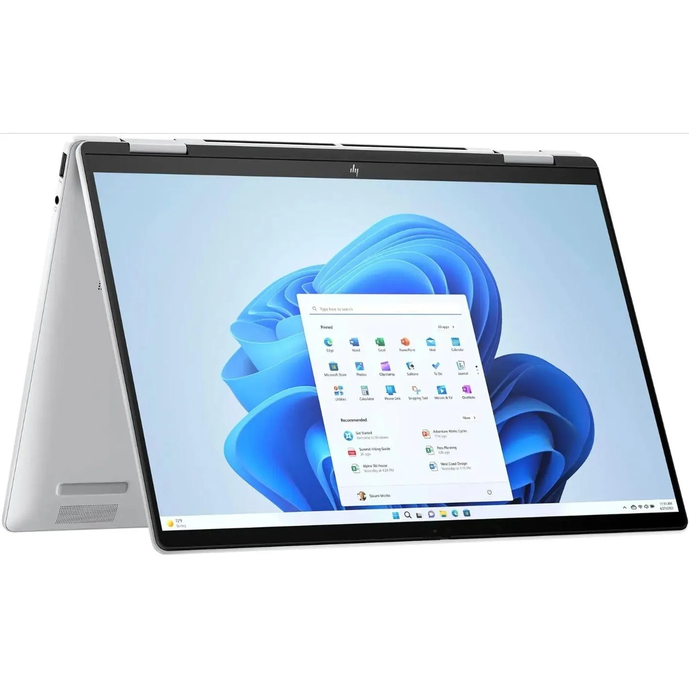 Hp Envy 2-in-1 Laptop, Amd Ryzen 7 8840hs, 16GB Ram, 1TB Ssd, 14-inch Wuxga Ips Touch, Windows 11, Glacier Silver International Version 14-fa0023dx X360