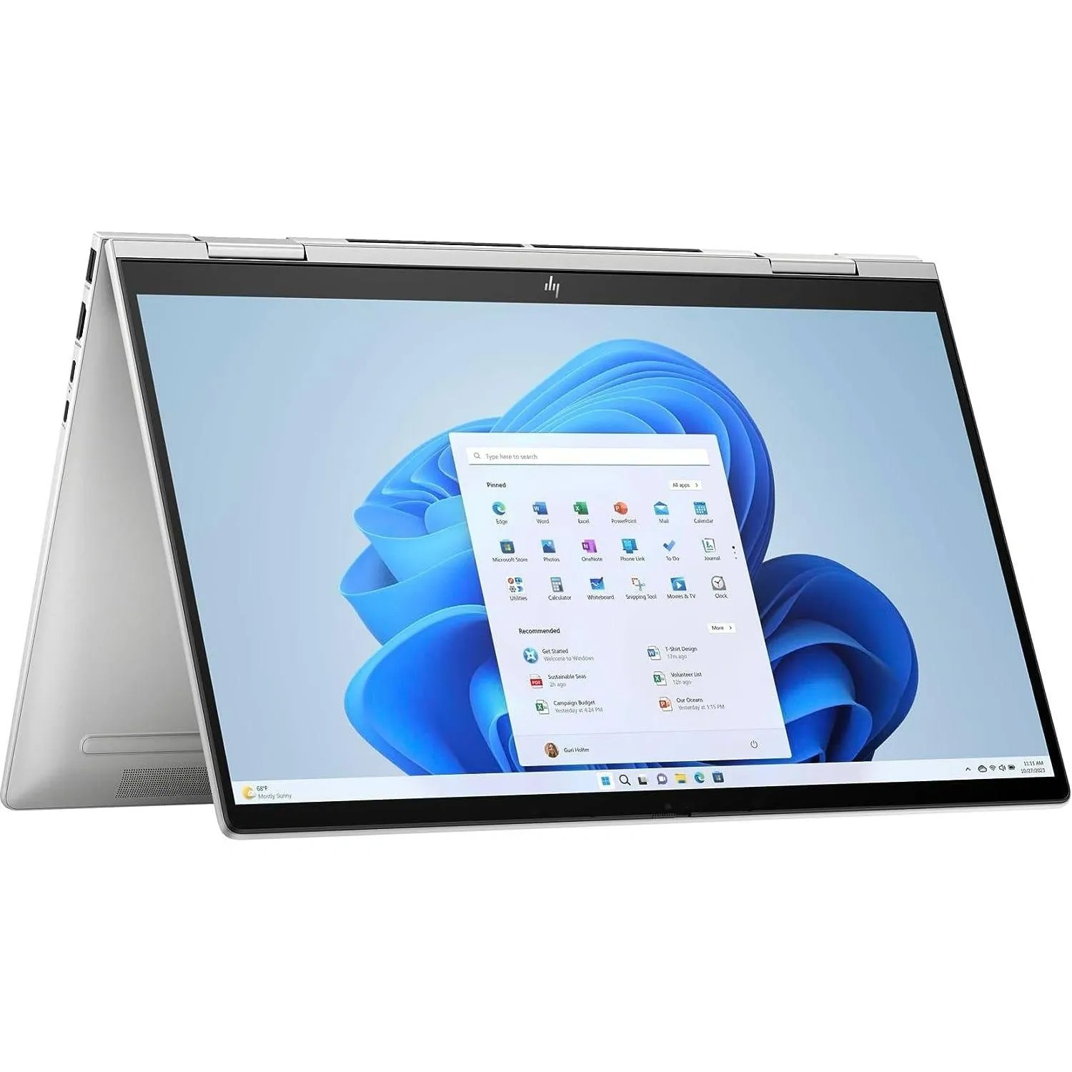 Hp Envy X360 2-in-1, Intel Core I7-1355u, 16GB Ram, 512GB Ssd, 15.6-inch Fhd Touch, Windows 11, Natural Silver, 7h9y3ua#aba International Version 15-fe0053dx