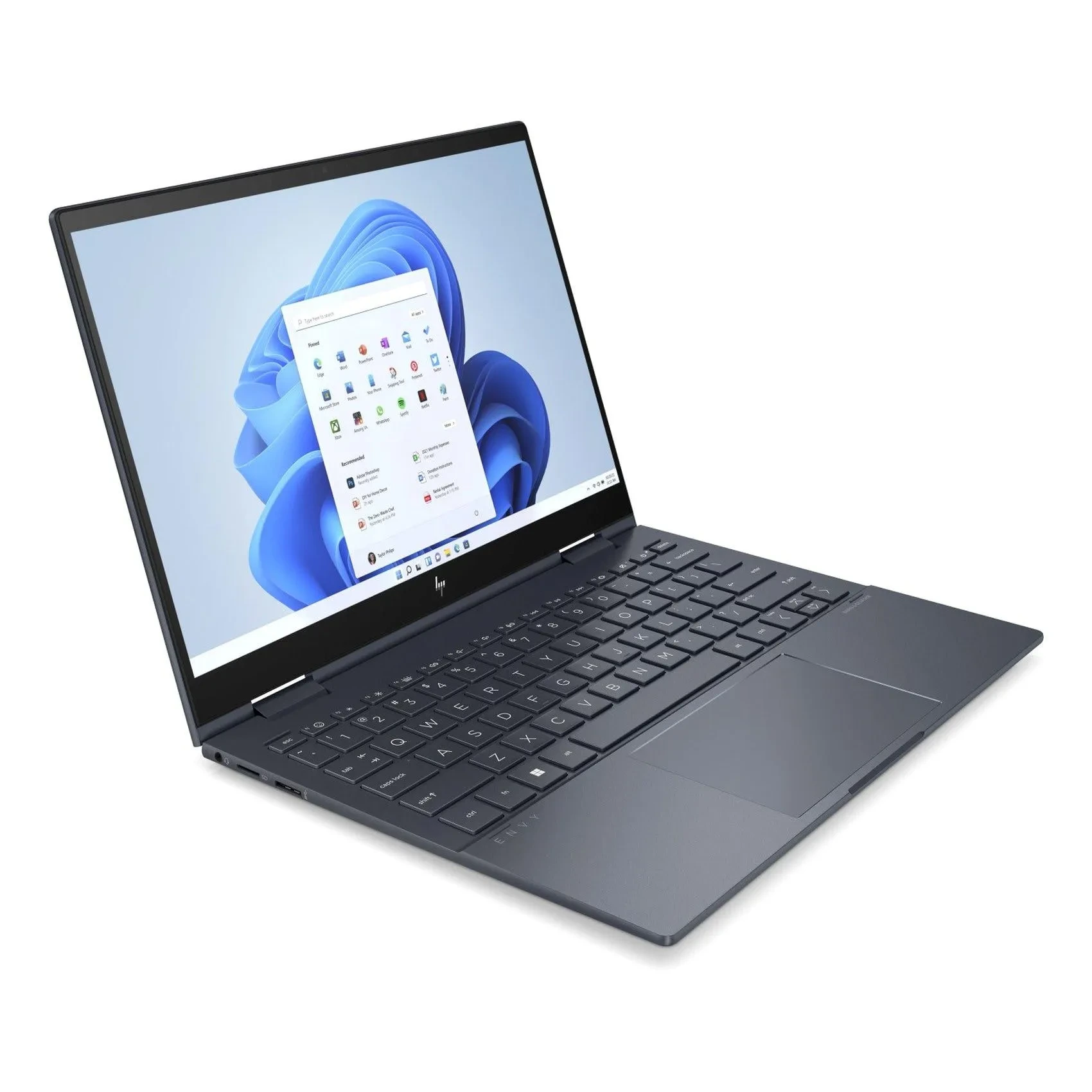Hp Envy X360 2-in-1 Laptop, Windows 11 Home, 13.3, Touch Screen, Intel Core I7-1250u, 16GB Ram, 512GB Ssd, 2.8k, Space Blue 822s2ea 13-bf0017ne