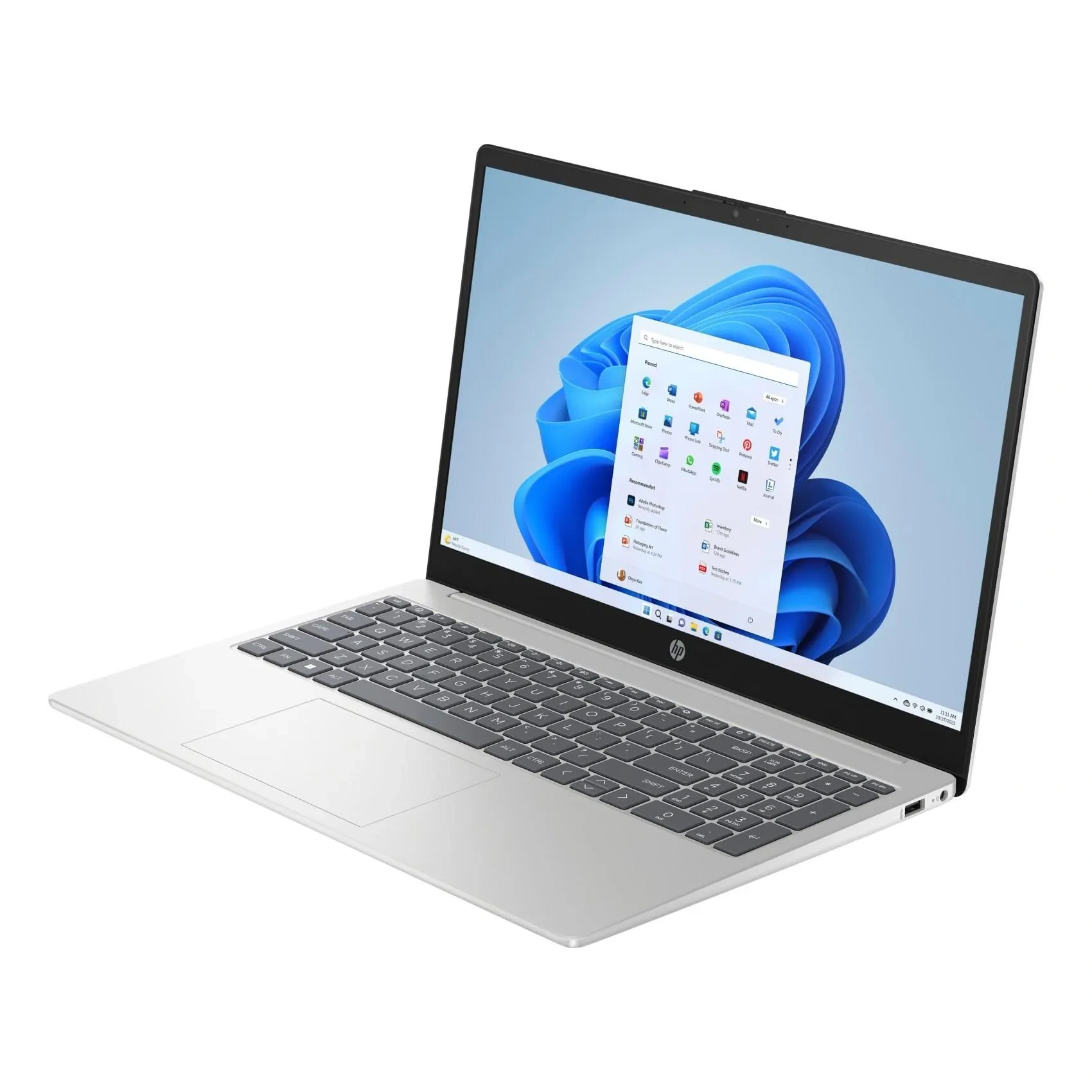 Hp Laptop With 15.6-inch Display Amd Ryzen 5 Processor 16GB Ram 512GB Ssd Amd Radeon Graphic Card Natural Silver 15fc0050