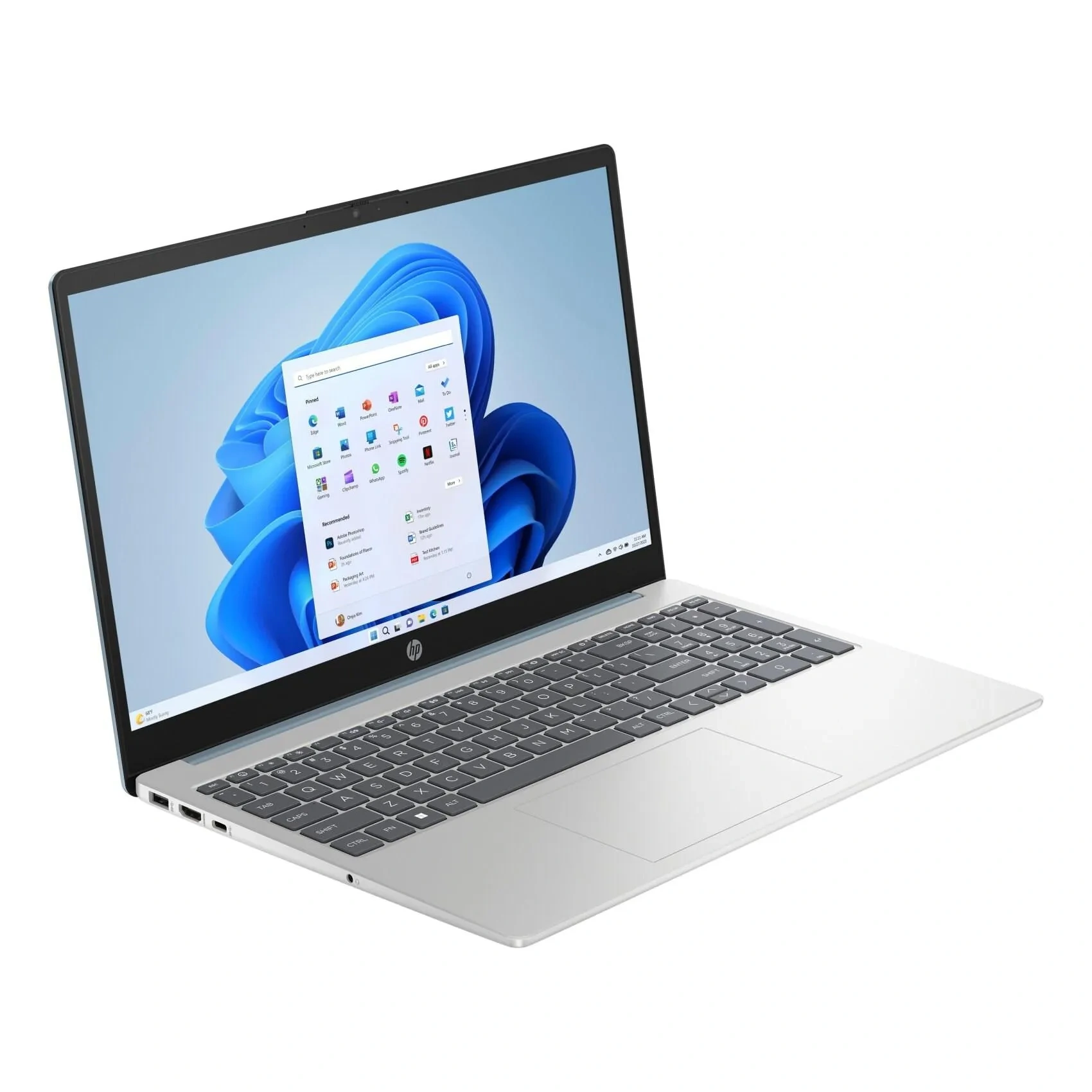 Hp Laptop With 15.6-inch Display Amd Ryzen 5 Processor 16GB Ram 512GB Ssd Amd Radeon Graphic Card Natural Silver 15fc0050