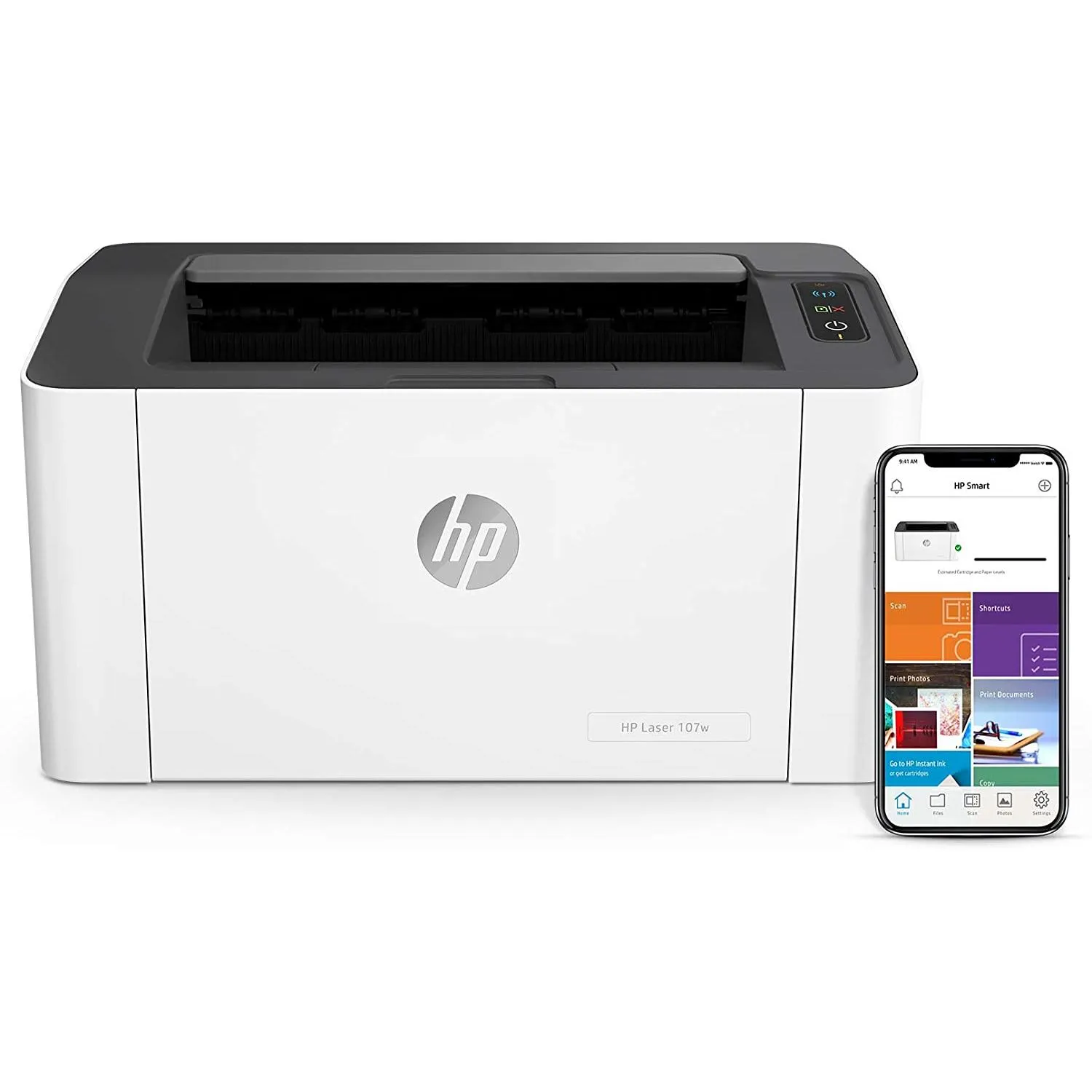 Hp Laser 107w Wireless Print Speed Up To 21 Ppm White 4zb78a