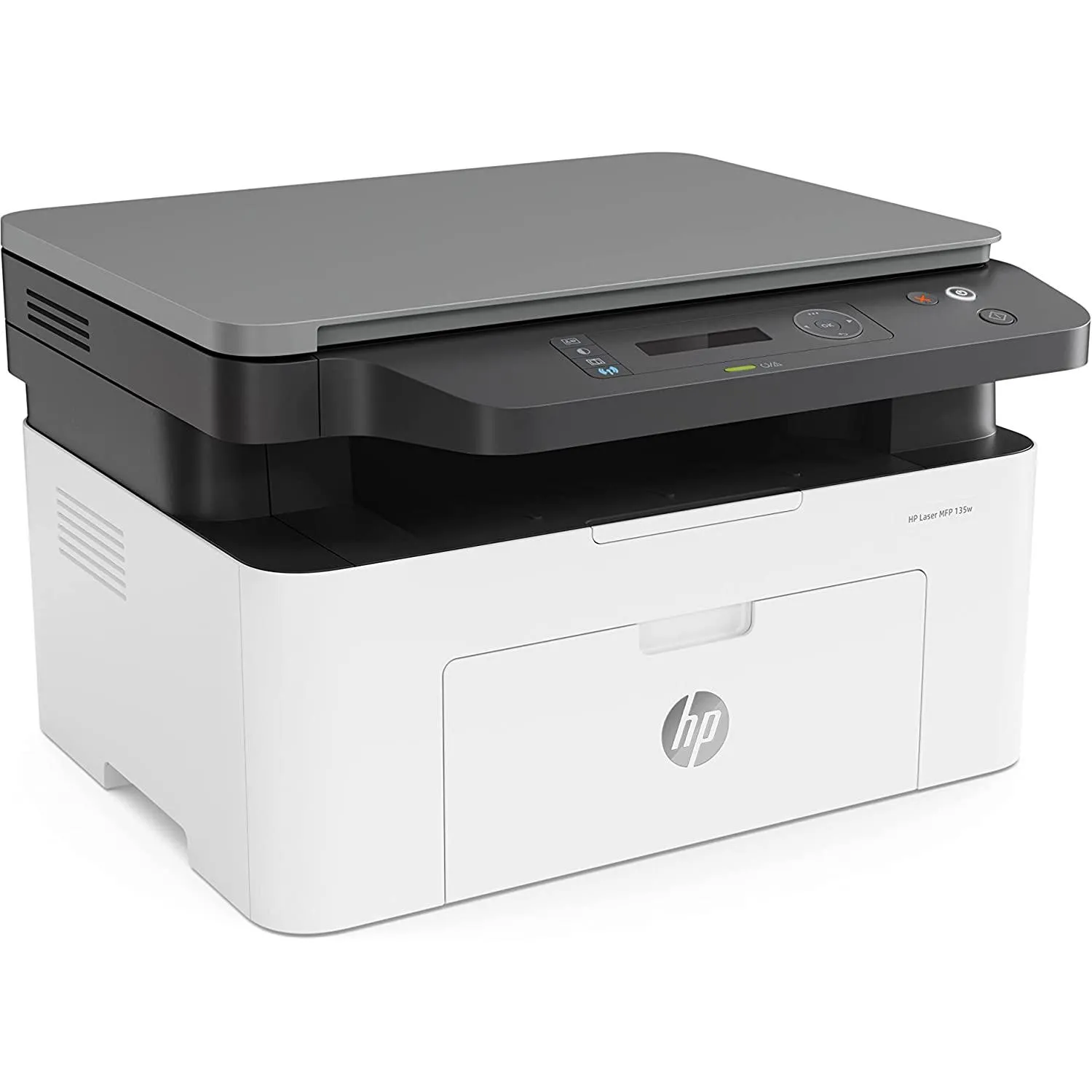 Hp Laser Mfp 135w Print, Copy, Scan Up To 20 Page Per Minute White 4zb83a