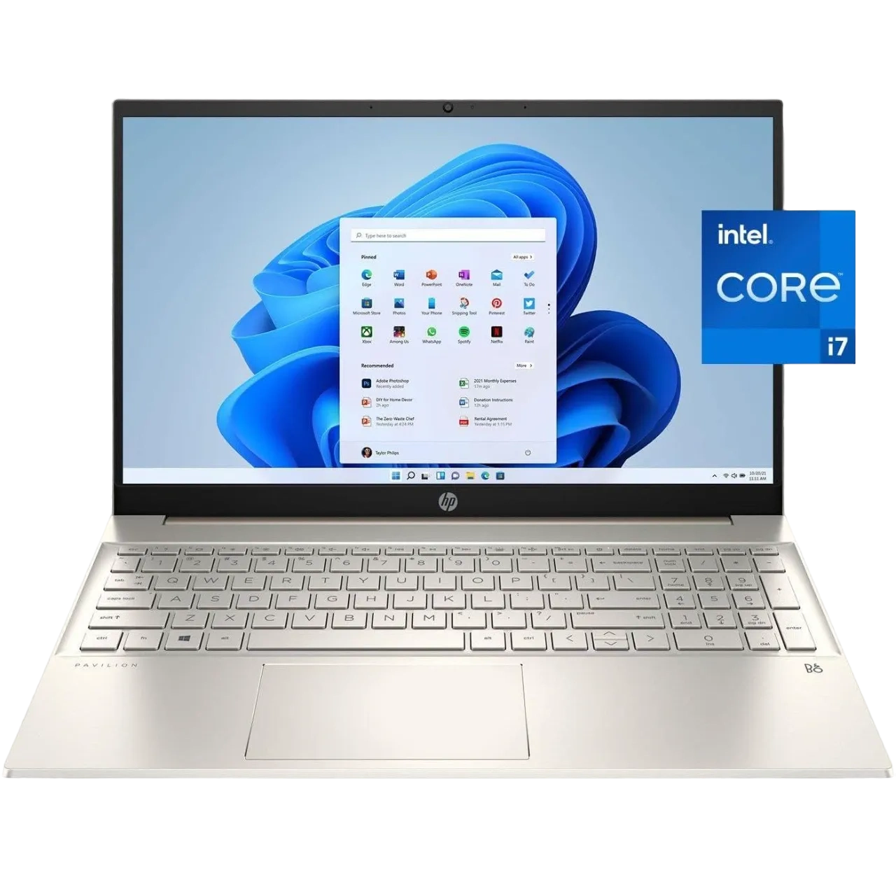 HP Pavilion 15.6" FHD Multi Touch Screen Laptop 11th Gen Intel Core i7 2.8GHz 8GB 512GB Win10 Gold 15-EG0070WM