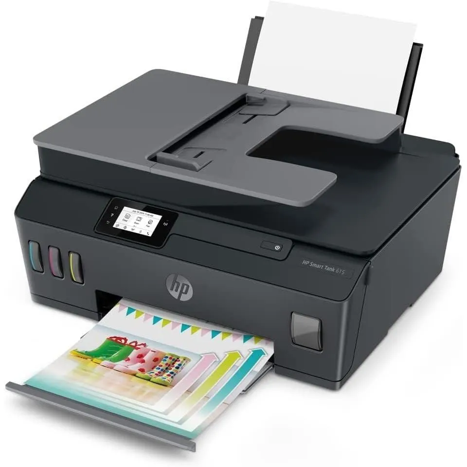 Hp Smart Tank 615 Wireless, Print, Copy, Scan, Fax, Automated Document Feeder Print Up To 18000 Black Or 8000 Color Pages Black Y0f71a