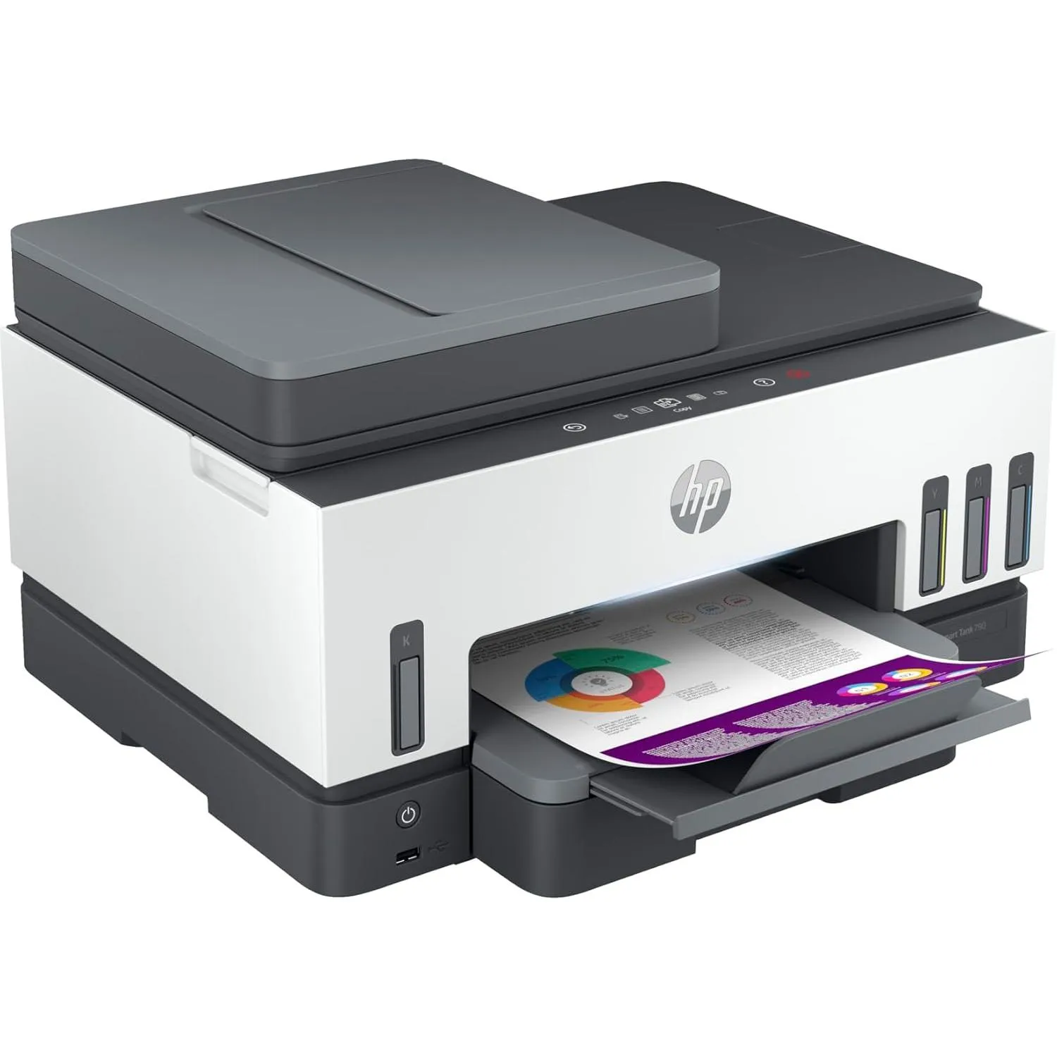 Hp Smart Tank 790 Printer Wireless Print Scan Copy Fax Auto Duplex Adf Print Up To 18000 Black Or 8000 Color Pages 4wf66a