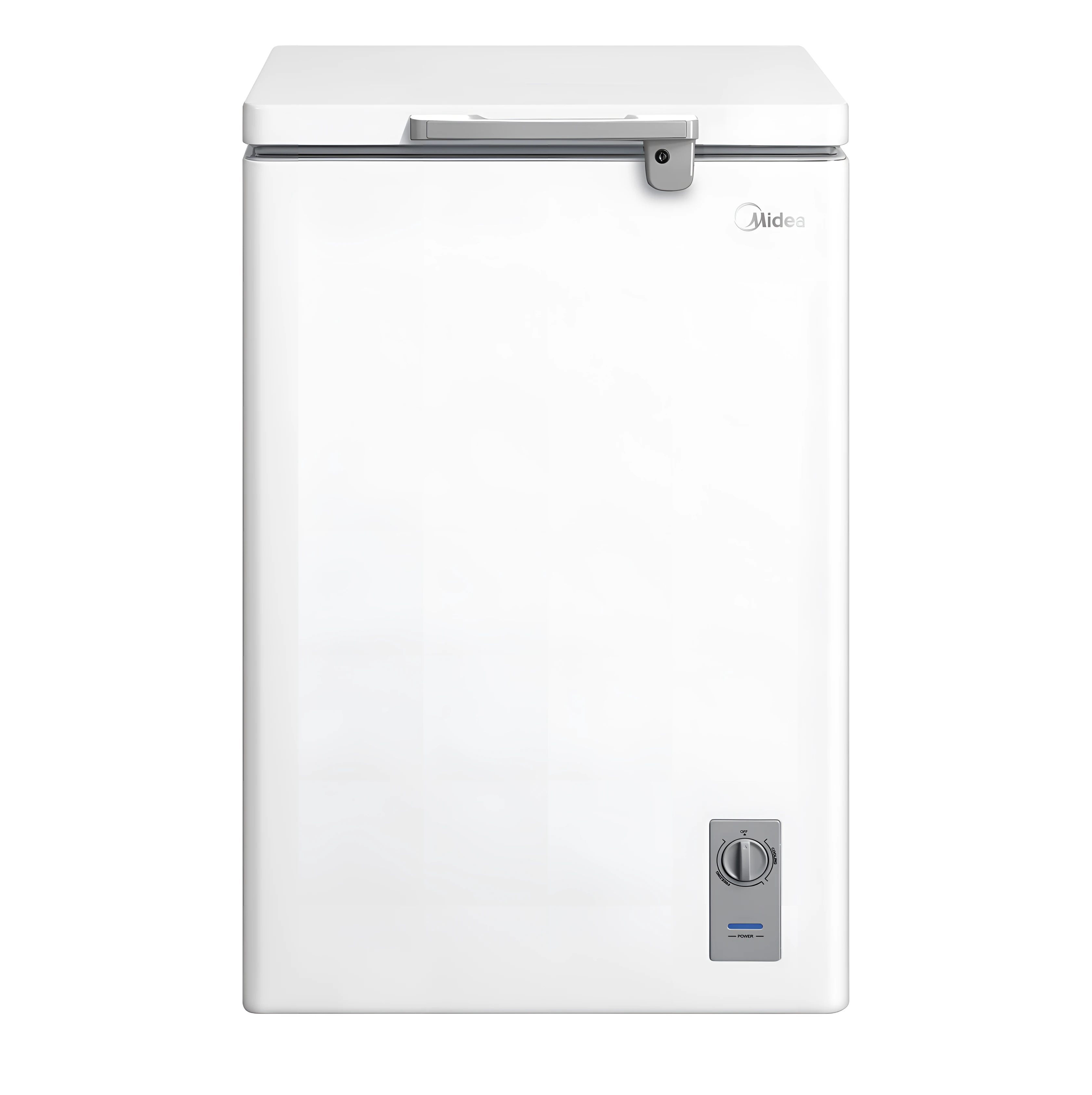 Midea Chest Freezer 131L Gross Capacity 99L Net Capacity White Color Body With White Interior And Inside Condenser