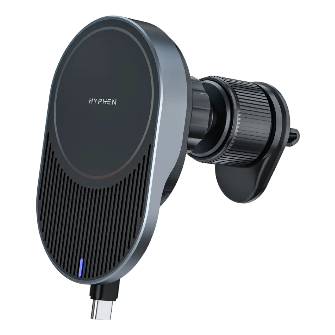 Hyphen Magt Wc15 Magsafe Wireless Car Charger 15w With Built In Type C Cable Black Hcc-m15wcc0949
