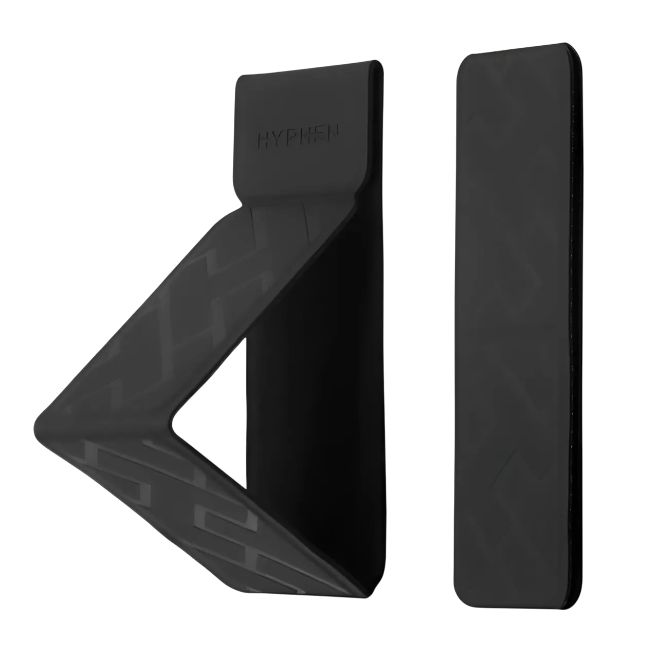 HYPHEN Smartphone Case Grip Holder And Stand Black Fits Up To 6.7-inch Hgh-bk676111