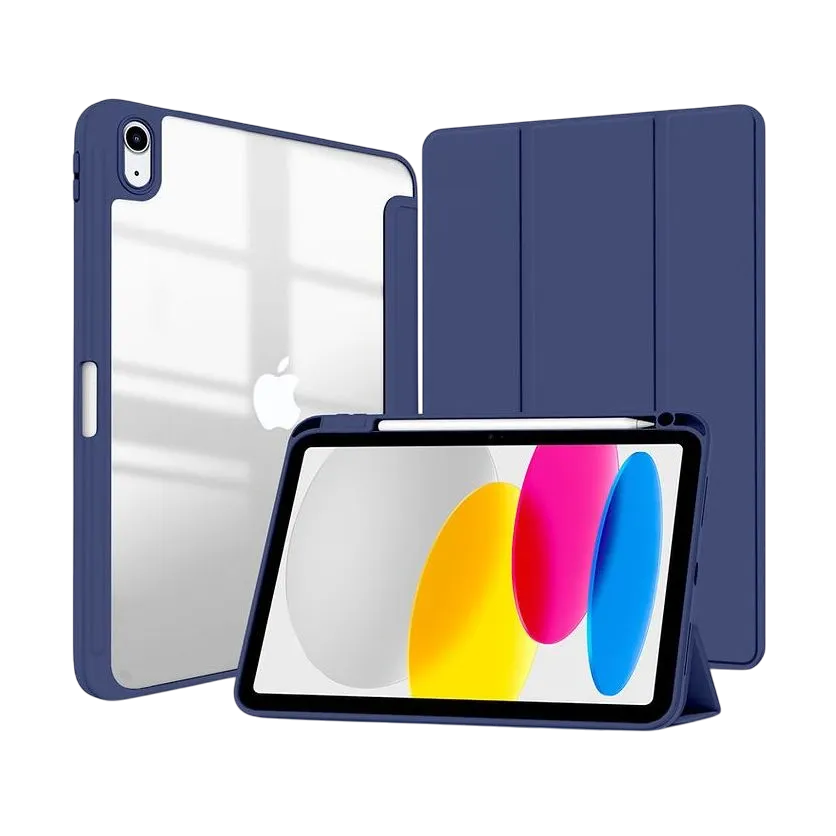 Hyphen Vega Eos Slim Folio Case For Ipad 10.9-inch 10th Gen Blue Hic-ipfxbl6760