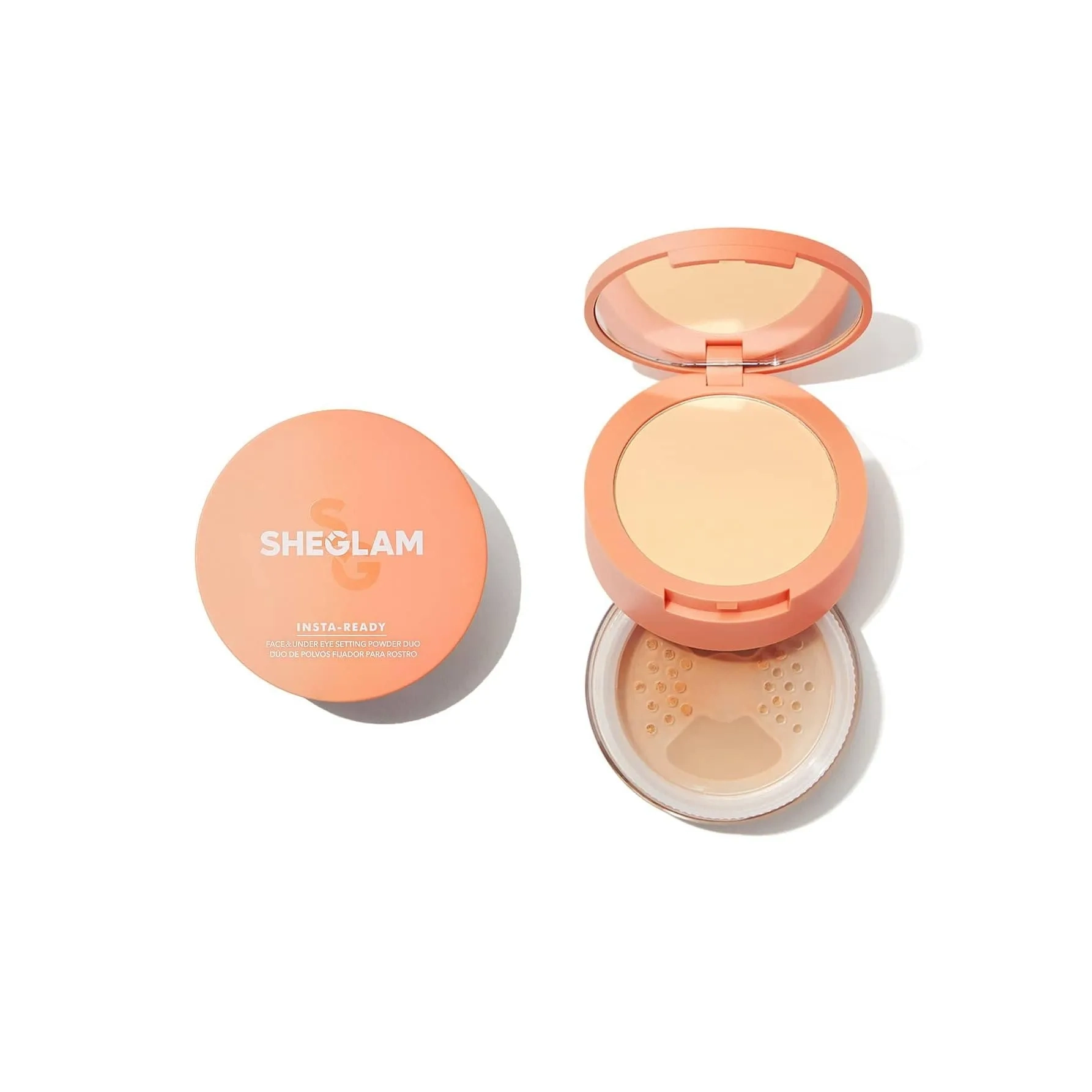 Sheglam Insta-ready Face & Under Eye Setting Powder Duo-smooth Sand