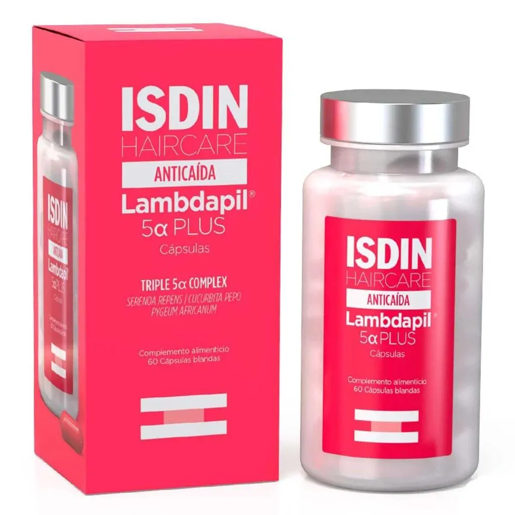 Isdin Haircare Anticaida Lambdapil 5 Plus Anti-hair Loss Supplement Capsules, Pack Of 60's