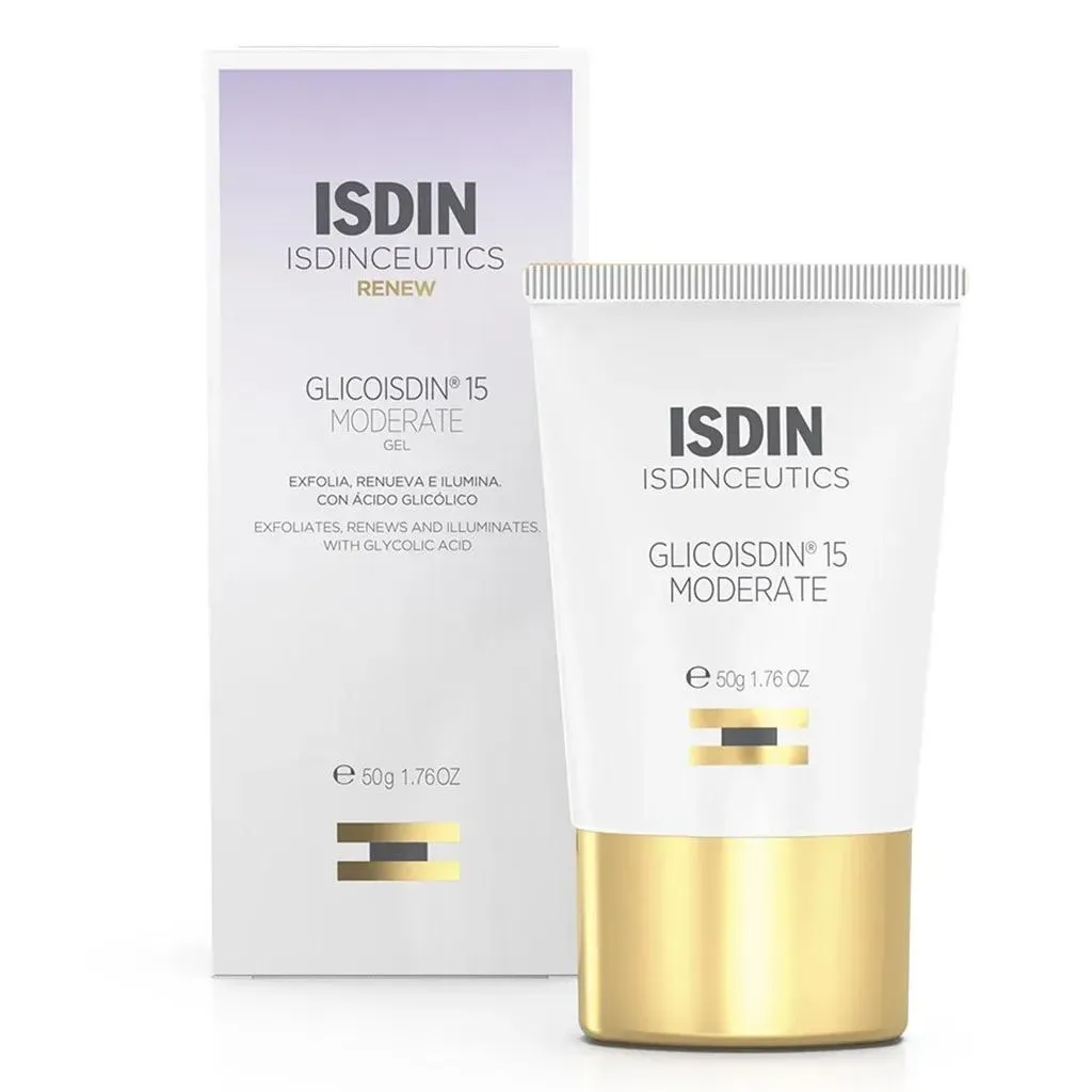 Isdin Isdinceutics Renew Glicoisdin 15 Moderate Facial Night Gel With Peeling Glycolic Acid 50g