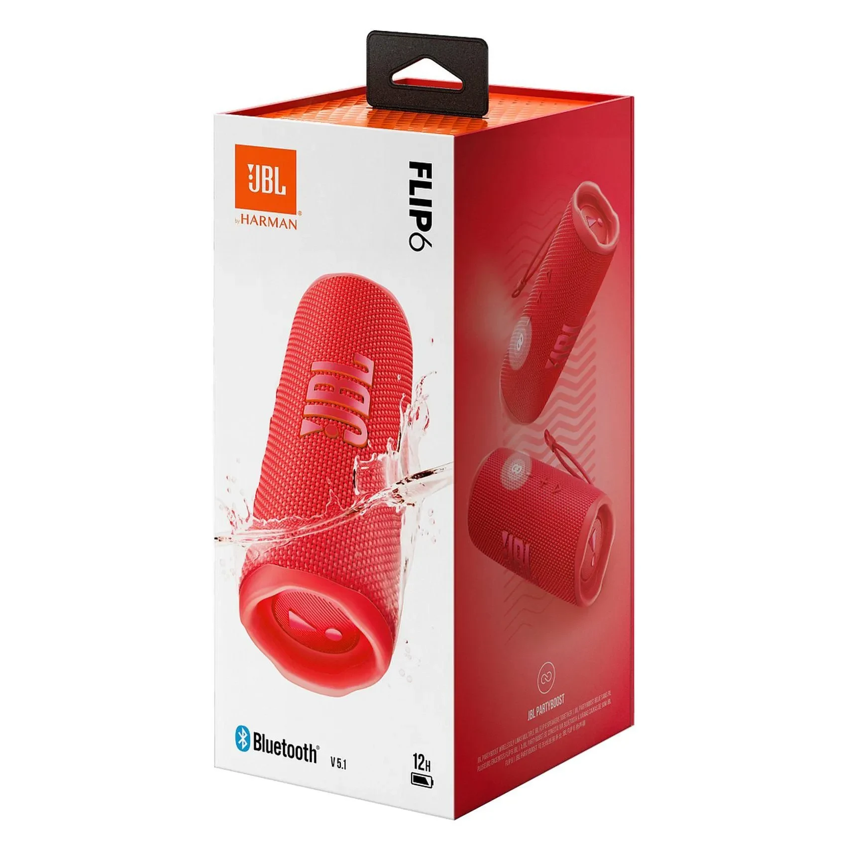 JBL Flip 6 Ip67 Portable Bluetooth Speaker Waterproof With Powerful Sound And Deep Bass Red
