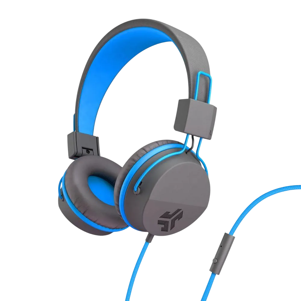 JLab Jbuddies Studio Folding Kids Aux On-ear Headphones Blue Hjkstudiorgrybl