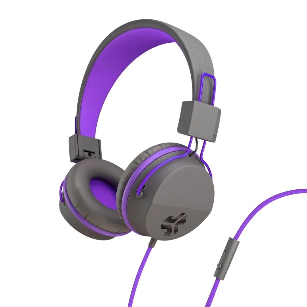 JLab Jbuddies Studio Folding Kids Aux On-ear Headphones Purple Hjkstudiorgrypr