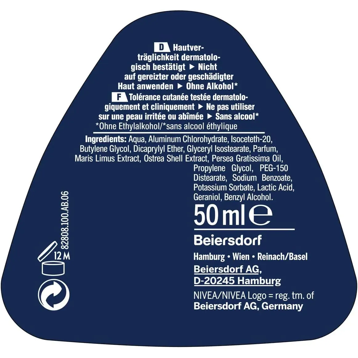 Nivea Men Deodorant Roll On Antiperspirant Active Protect 50 Ml