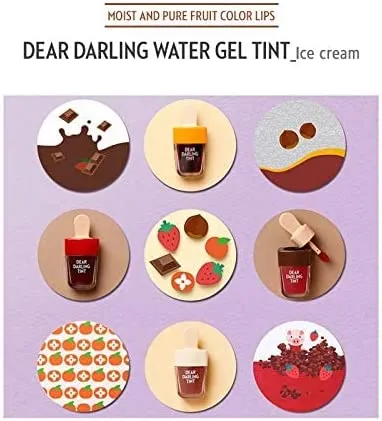 Etude House Dear Darling Water Gel Tint Ice Cream Pk004 Red Bean Red