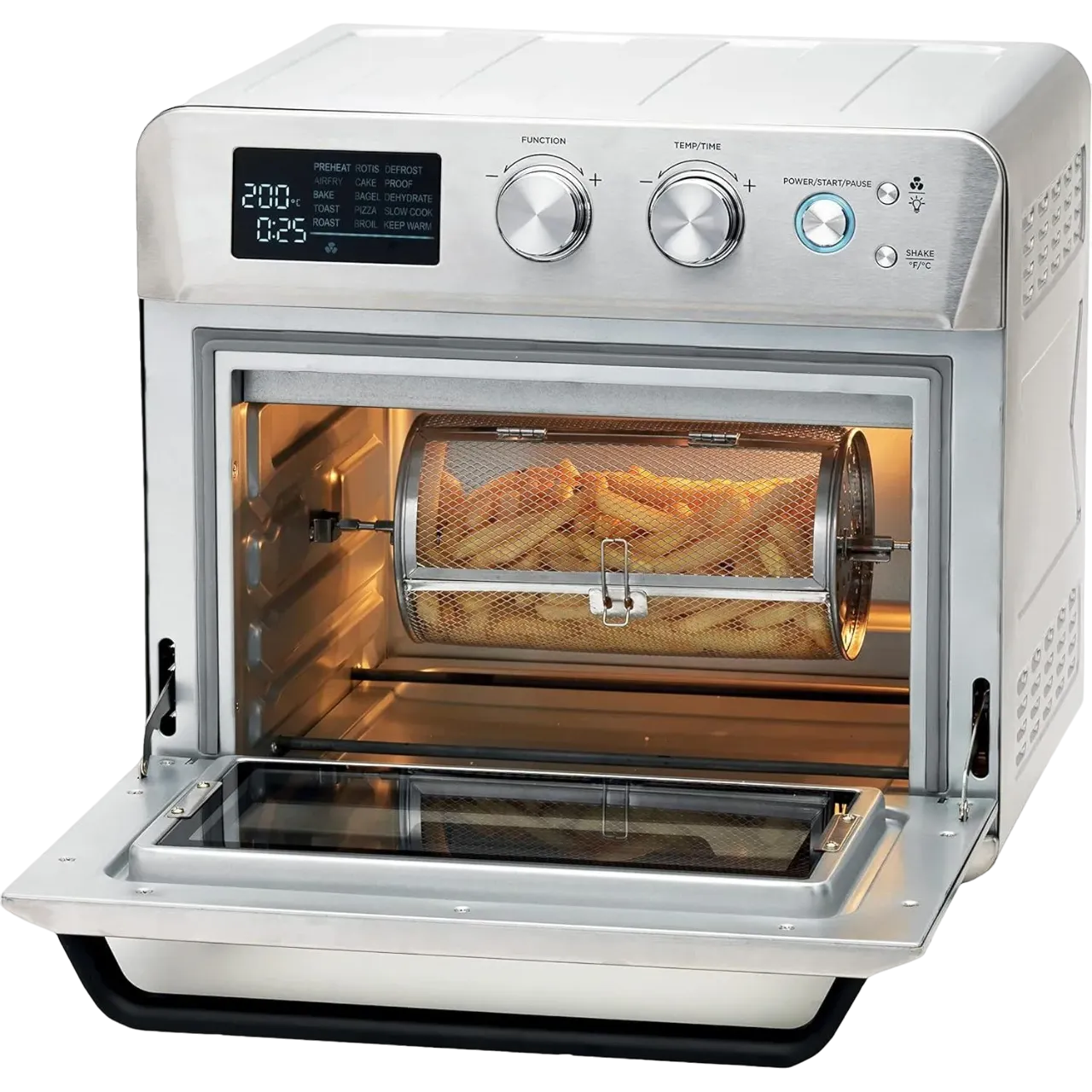 Kenwood 2 In 1 Toaster Oven Air Fryer 25L Silver Moa26.600Ss