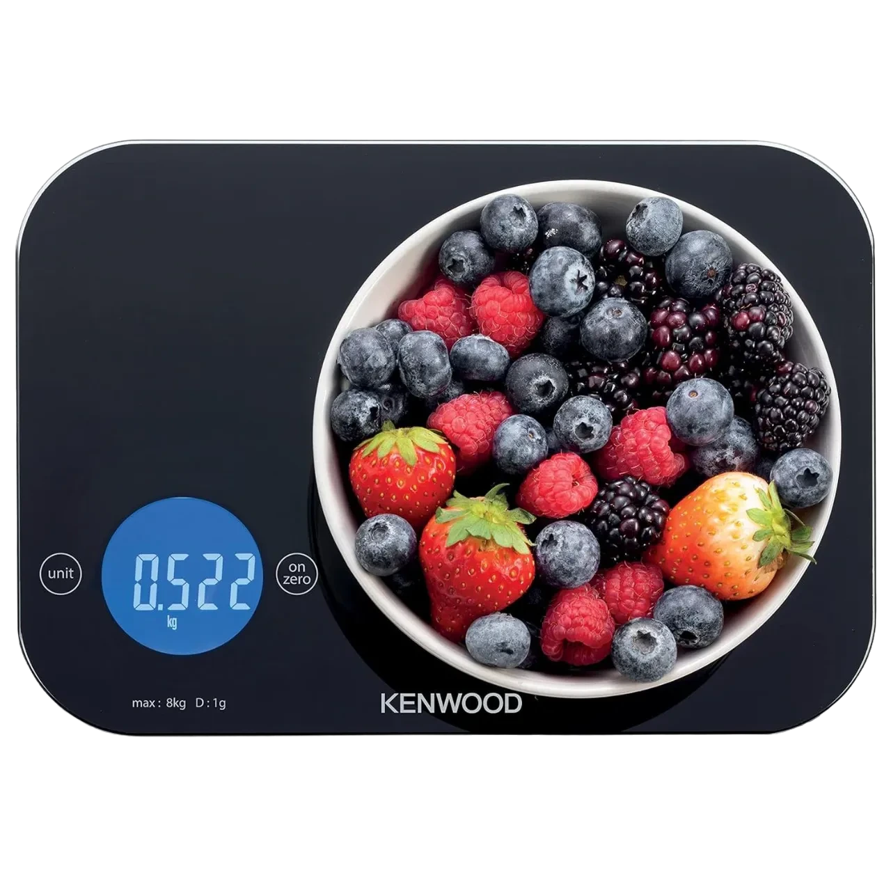 Kenwood Digital Kitchen Scale 5G-8Kg Auto Shut-Off Black Wep50.000Bk