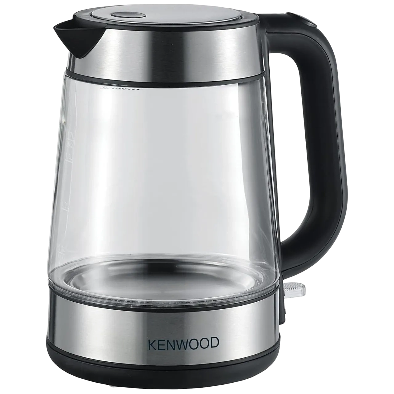 Kenwood Glass Kettle 1.7 Liter Cordless Electric Kettle 2200w Silver/black ZJG08.000CL