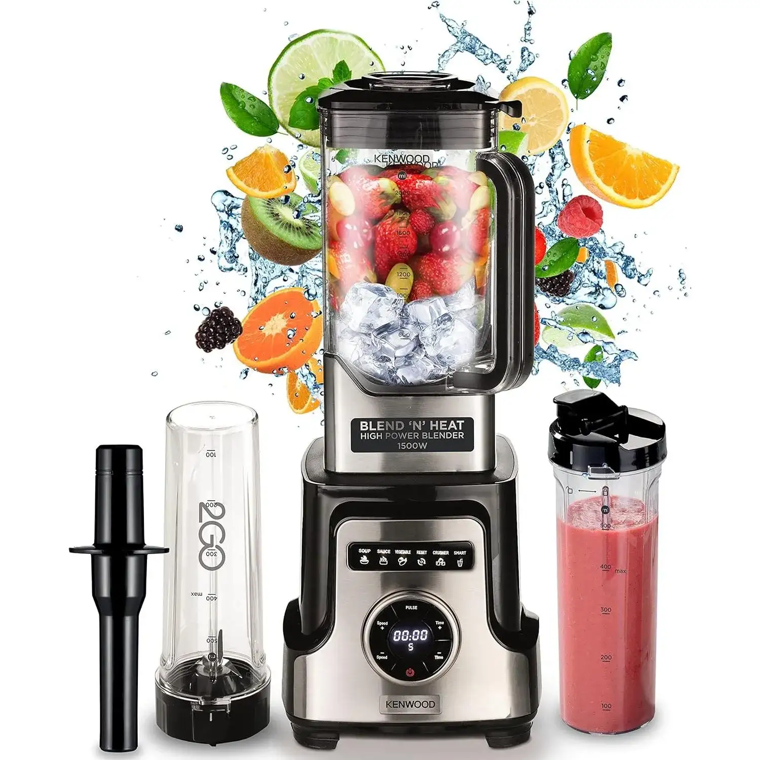 Kenwood Premium Power Blender 2L, 1500W Silver Blm92.920Ss