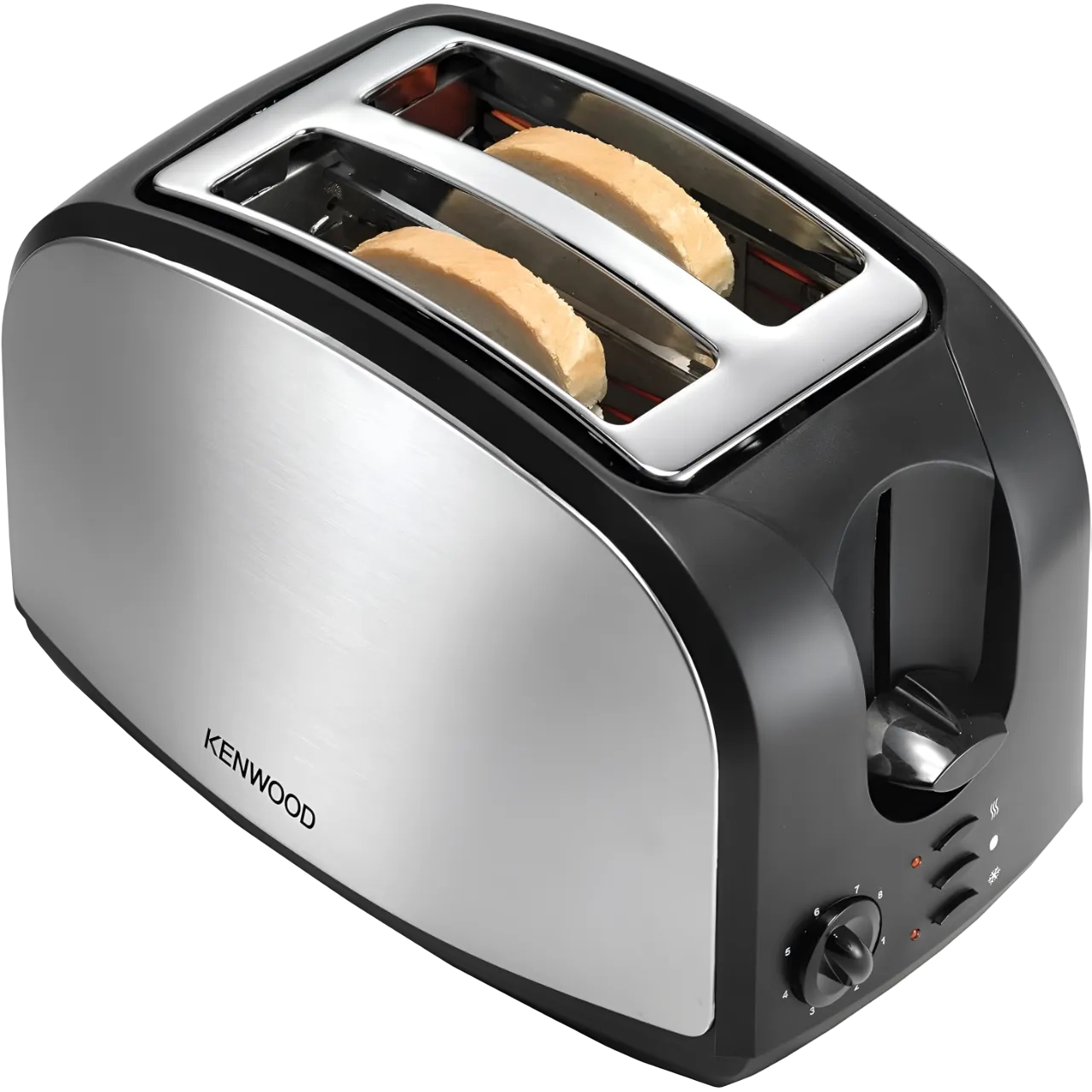 Kenwood Toaster 2 Slice Bread Toaster Silver-Black, TCM02.A0Bk
